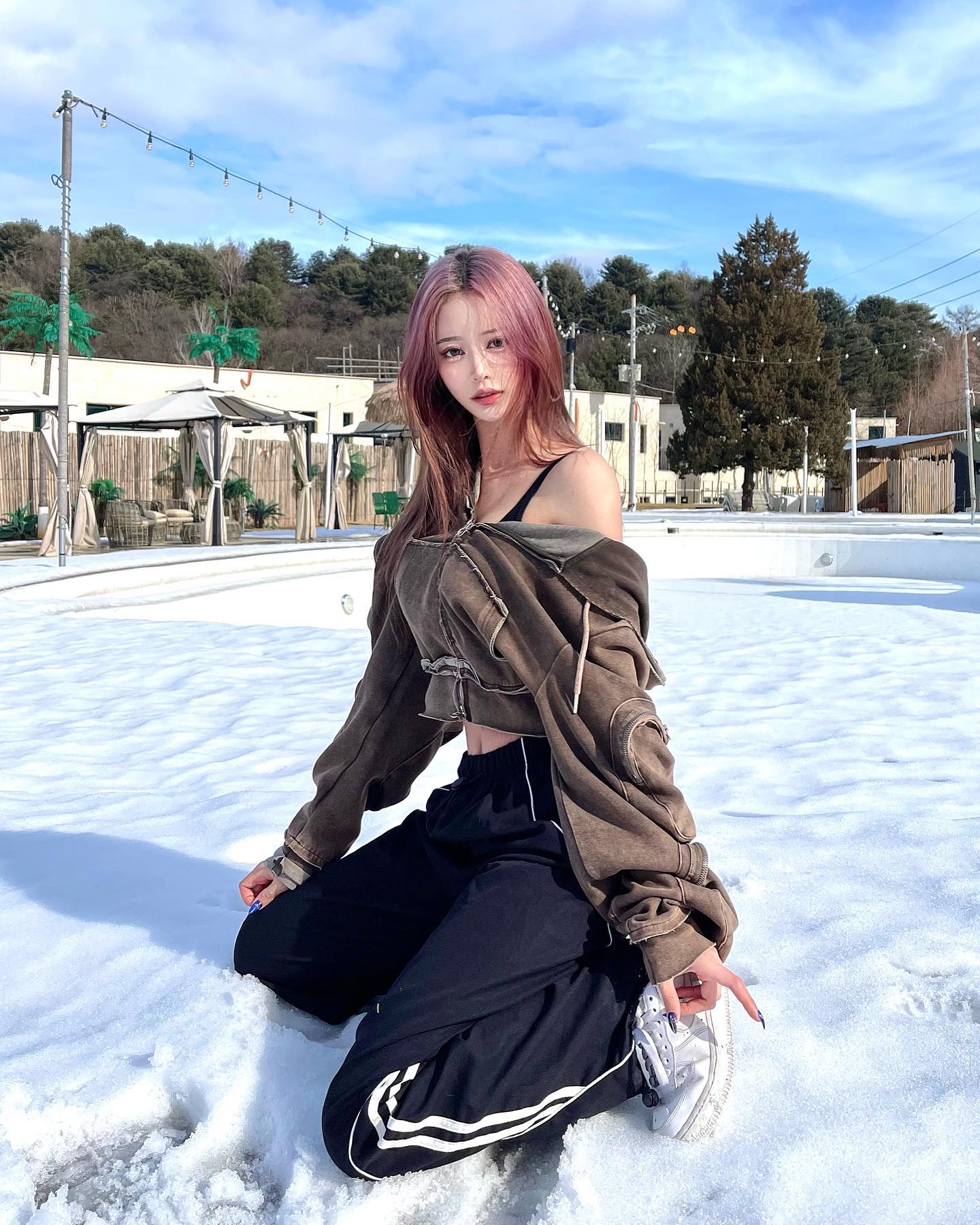 첫 글램핑 🌲🌨️❄️🧌🤍