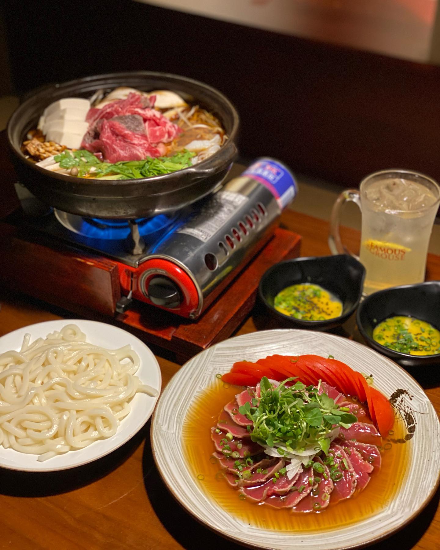 #두빛먹스타 #두빛_서래마을 #광고 #두빛_광고

📍수다 서래점

#참치타다끼 27000원
#스끼야끼 32000원
토닉하이볼 9000원

참치타다끼는 부드럽고 신선해서 소고기타다끼와는 또 다른 매력이 있었다ㅎㅎ 스끼야끼는 국물이 적당히 달콤짭짤해서 질리지 않고 맛있게 먹을 수 있음! 토핑도 한가득에 우동사리까지 넣어서 끓여먹으니 배부르게 만족스러웠다👍🏻

자세한 후기는 블로그에٩꒰｡•◡•｡꒱۶