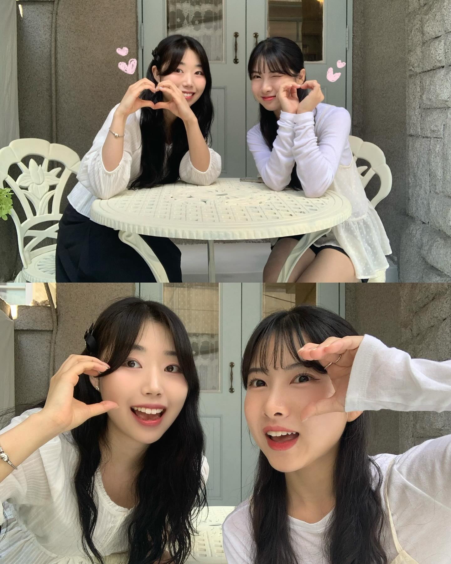 이렇게 예쁜 신상 카페라니 나 행복해...💕👩🏻‍❤️‍👩🏻🪽
오랜만에 유진이랑 사진도 왕창 찍고~~ 밀린 수다 왕창 ㅎㅎ..! 😙 추가로 나의 사랑 묵음까지~~ 알차게 보낸 연차 벌써 그립다 그리워~~🖤🤍🖤
