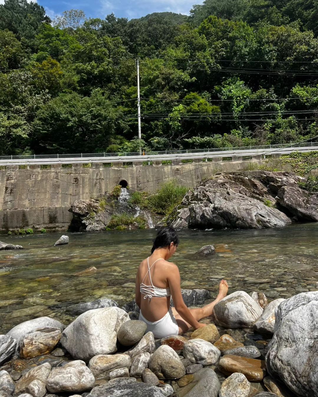 계곡에서 물놀이💦