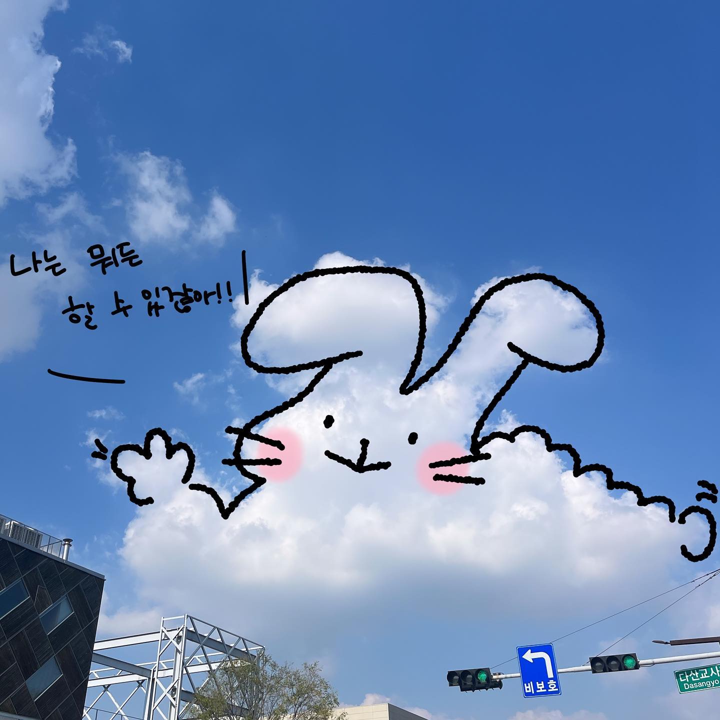 나는 뭐든 할 수 있잖아!!🐰☁️✌️