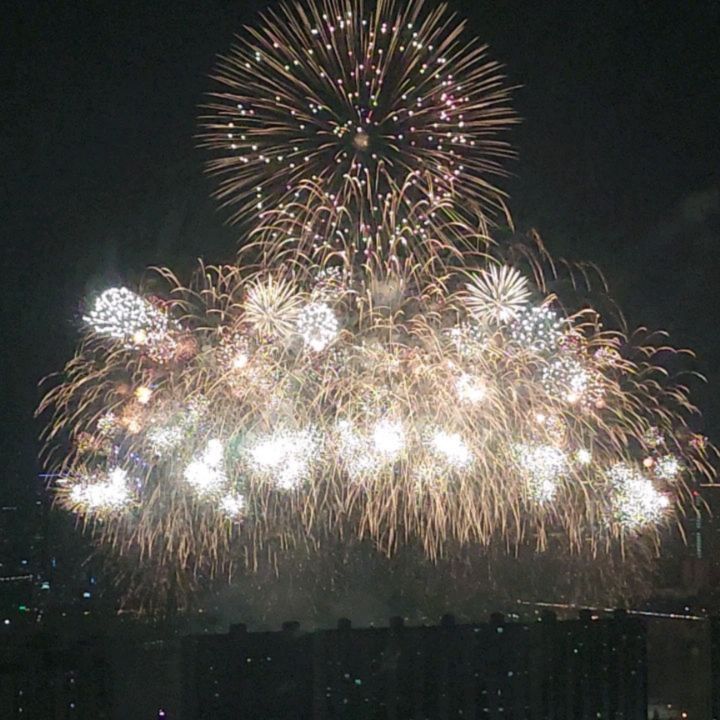 매년 수 많은 인파를 뚫고 불꽃축제 보러 고수부지 현장가서 쭈그려앉아 챙겨보는데, 올해는 인정쓰 덕분에 넘 좋은 명당자리에서 편하게 봤당👑
초대해줘서 고마왕💓