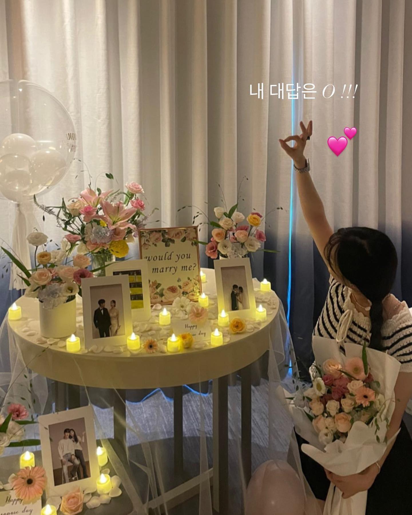 호캉스인줄 알았는데 #프로포즈 💍
내 대답은 yes !! 🤍🤍🤍🤍🤍🤍