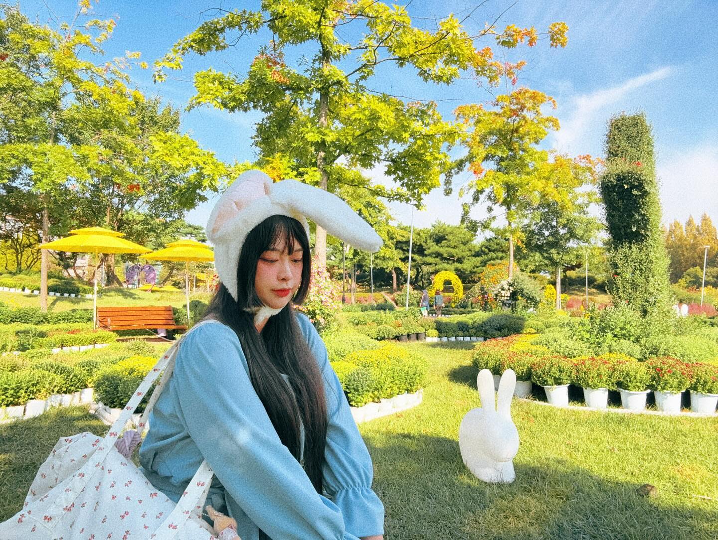 가을엔 토끼모자 #컨셉사진 #아이폰사진