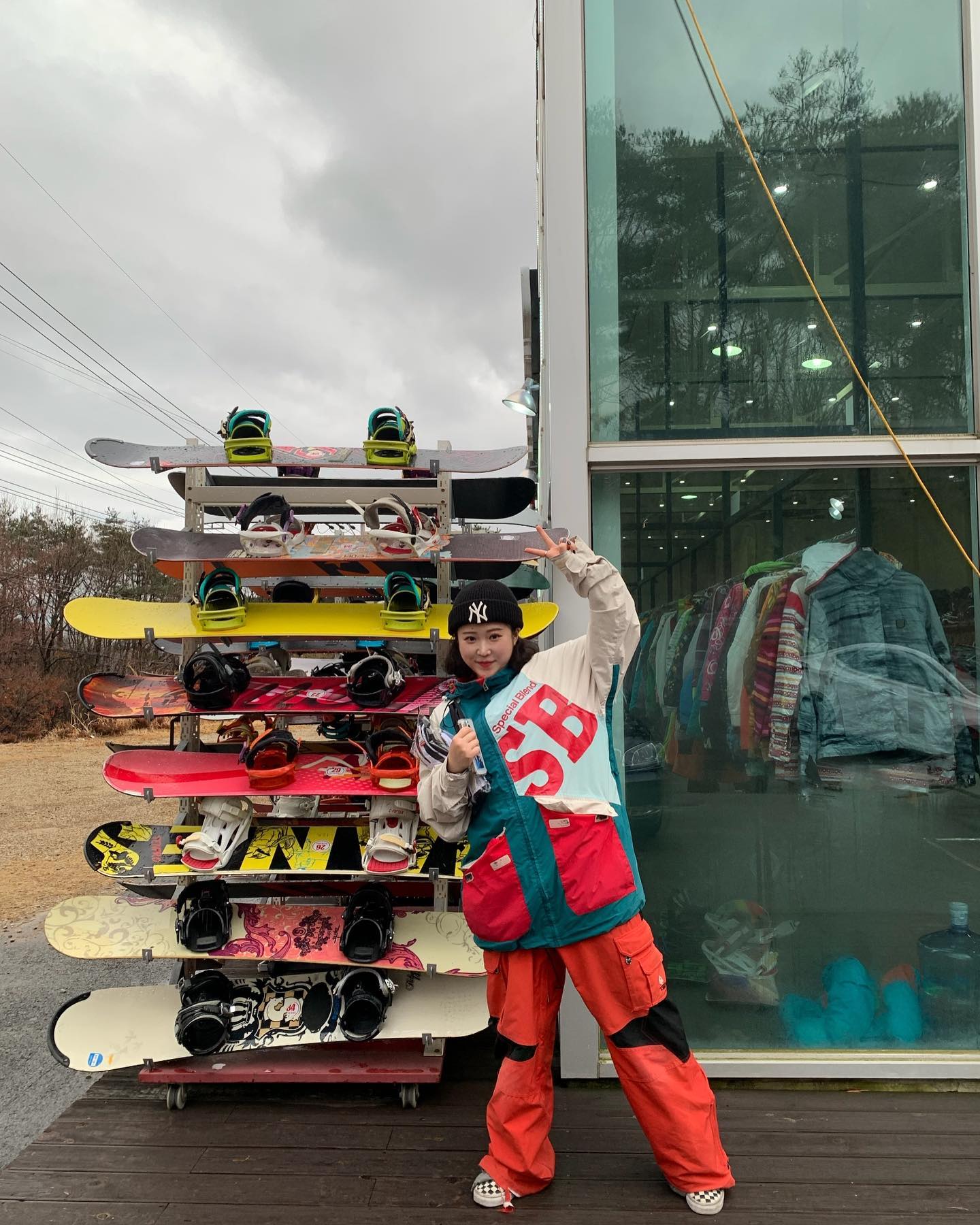 스키복이 왕전 오버핏🎿