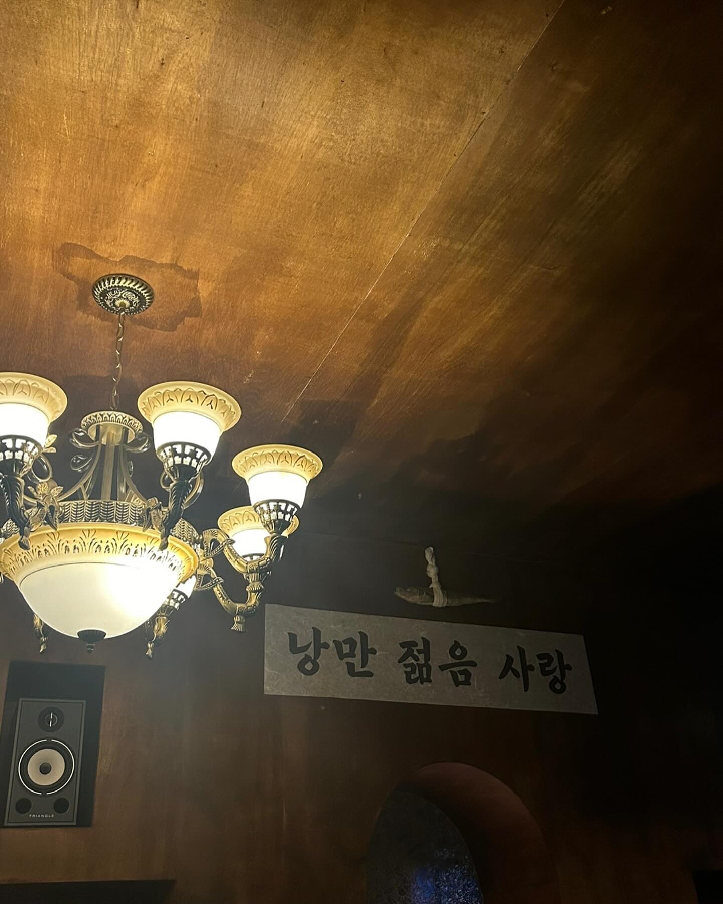 낭만.....젊음.....사랑.....이 모든게 모인 감성 카페.
독특한 핸드드립과 신청곡 시스템으로 젊은이들의 낭만을 채워주는 곳이 있음. 
대구 #낭만젊음사랑

우린 낭만이란 배를 타고 떠나갈거야~ 이 노래 백번 부르면서 입장한 곳. 주말 저녁시간대에 갔더니 만석이었고, 카운터쪽에 자리나서 급하게 착석. 
낭만 1잔, 디카페인 1잔 주문했음 (낭만 1잔이라니까 갬성있는데 디카페인 1잔은 좀 그렇네...)
여튼 핸드드립 향이 좋아서 디카페인임에도 맛있었고, 낭만 커피도 균형감있어서 맛있었음. 

* 내부 인테리어 갬성있어서 많은 사람들이 찾는 듯.
* 창가쪽 자리에 앉는 것을 추천합니다....카운터쪽 자리는 음료제조때문에 꽤나 시끄러움. 
* 신청곡 제출하는 종이가 따로 있어서 신청곡 쓸 수 있음.