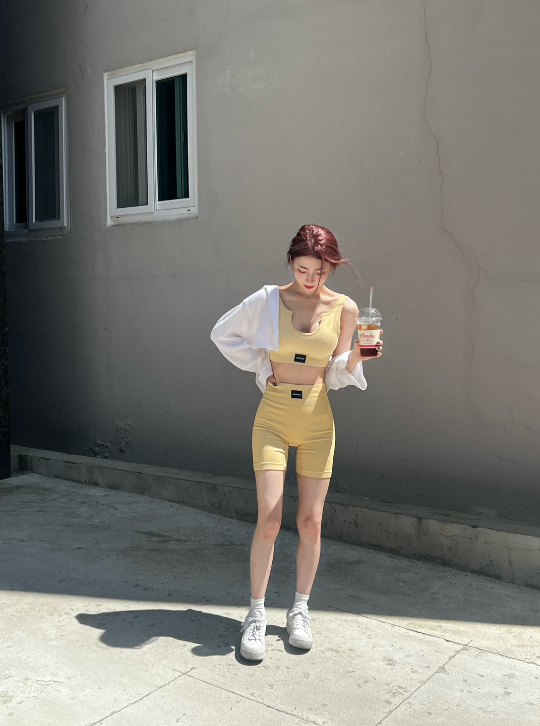 [에어크림] 에어크림 바이커 쇼츠 레깅스