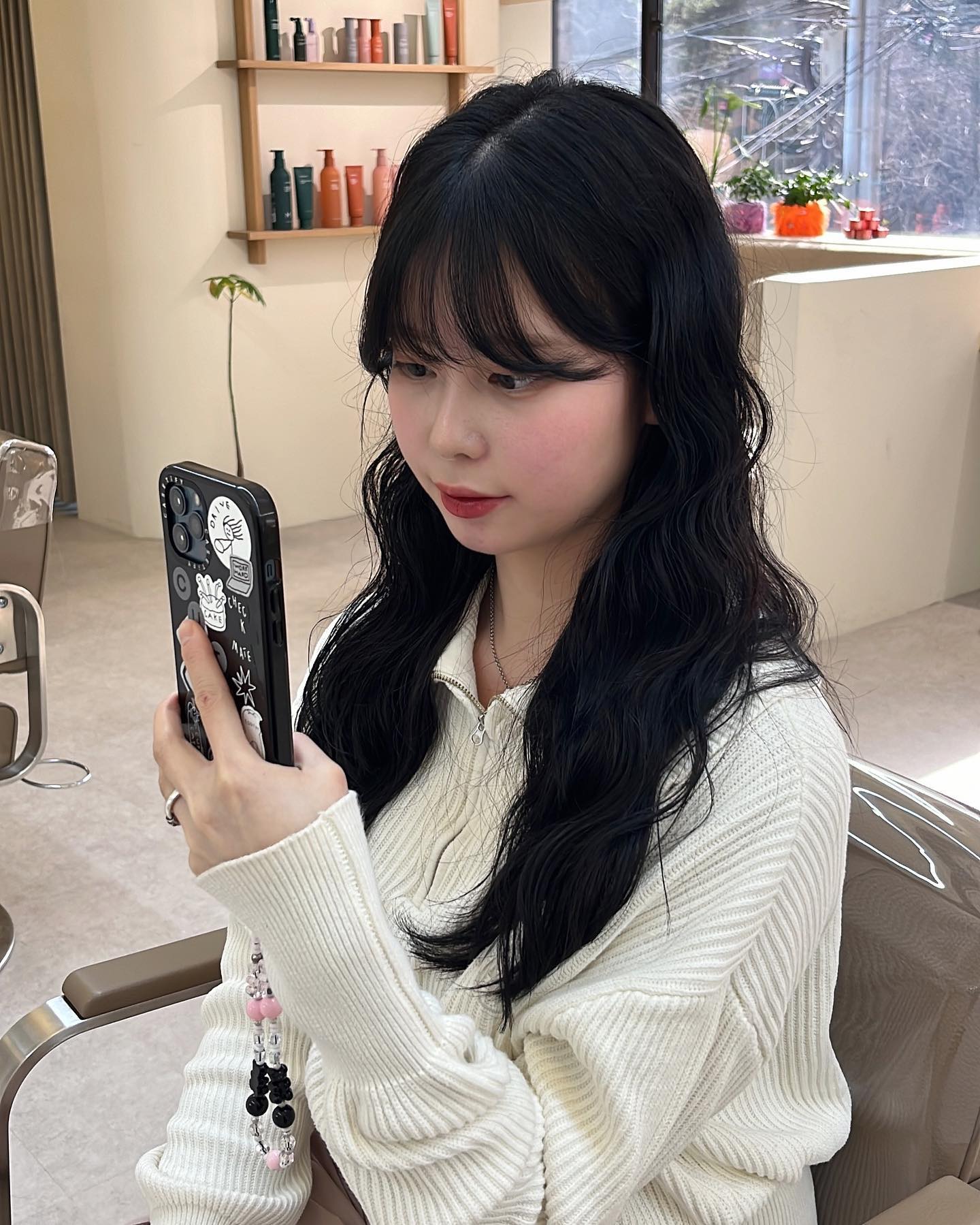 머리 뽀까서 매우 신남 그리고 정민지 졸업식