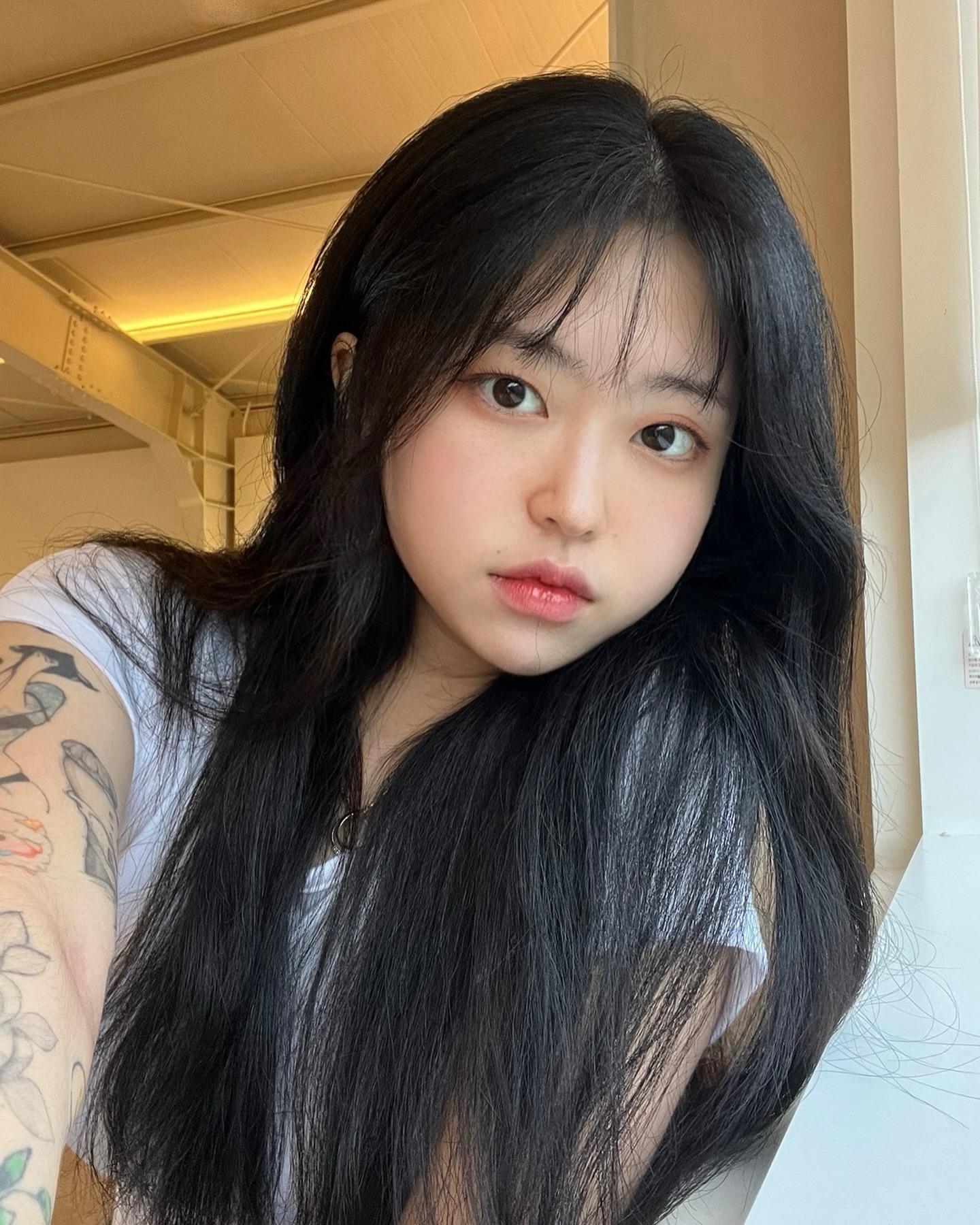아무리 제가 뽀쨕뀽해도 저장은 좀 부끄라운데요 #복숭아빙수