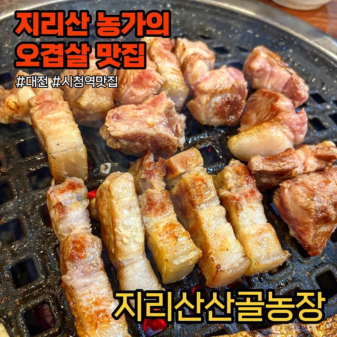 #협찬 #지리산산골농장
.
.
대전의 직장인의 핫플 시청역 맛집.
2층에 위치한 고기집인데 룸도 있고 테이블도 꽤 있다.
돼지고기, 소고기를 함께 팔고 있고, 신선한 생고기를 취급해서 고기 질이 좋고 맛있다.
특히 오겹살은 지리산 농가에서 공수해온다고 하니 신선함은 보장이다.
.
마른 김을 주시는데, 불판에 구워 숙주나물과 고기랑 함께 쌈사먹을 수 있다. 꽤 궁합이 잘 어우려서 맛있게 먹었다.
.
식당 벽면에는 많은 유명인의 사인이 보이는데, 정유미, 공유 등 유명한 연예인부터 정치인의 사인까지 있어 맛집임을 방증한다.
.
📍주소: 대전 서구 둔산남로 105번길 15
📍운영시간: 14:00-23:00
.
.
#대전맛집 #둔산동맛집 #대전시청역맛집 #대전삼겹살 #둔산동삼겹살 #둔산동고깃집 #대전회식 #대전모임 #지리산산골농장
