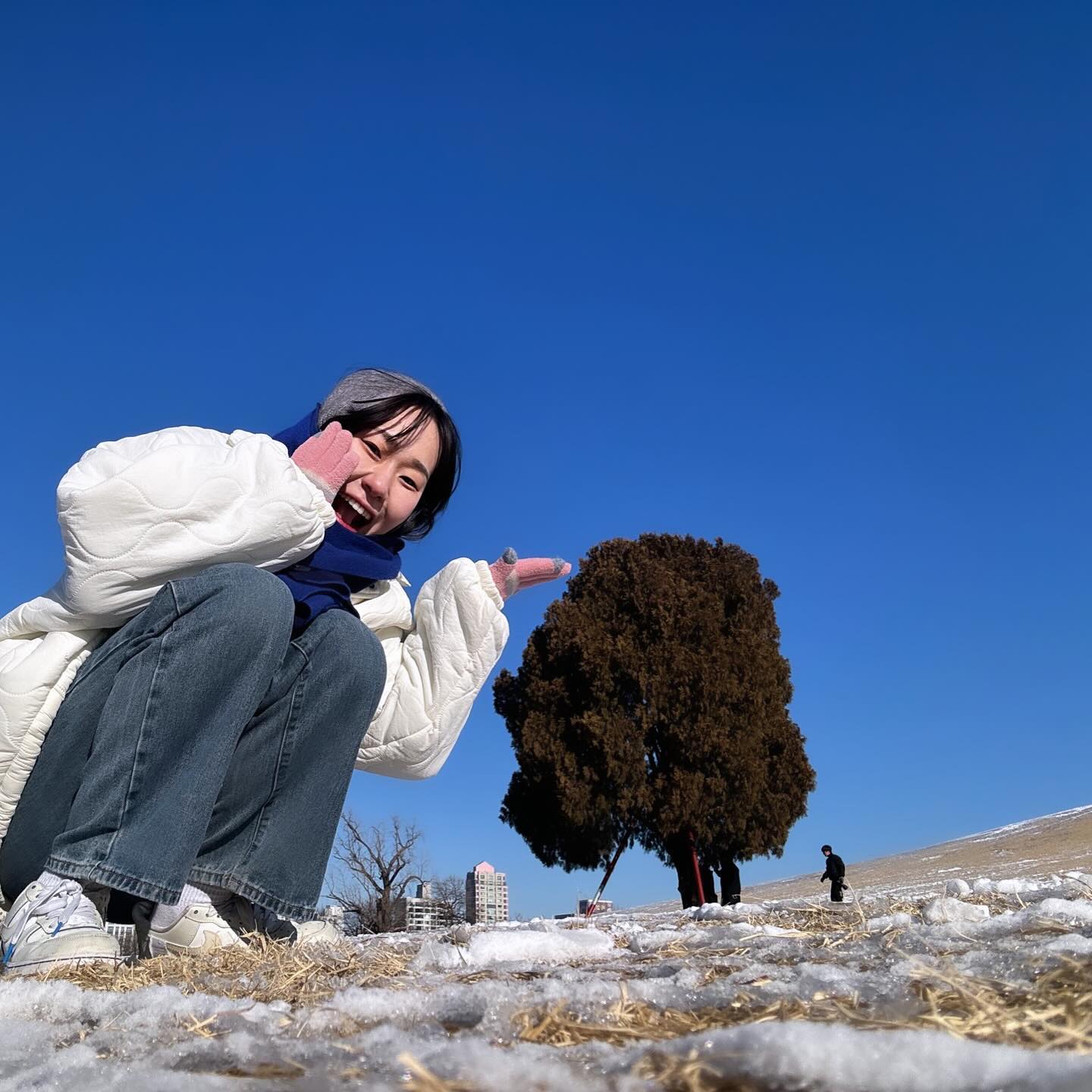 240107 나홀로나무🌳❄️
.
드디어봤다 나도! 나무! 
올공 맨날뛰던시절 있었는데 맨날뛰기만했지ㅎㅎ
#행복한주댕