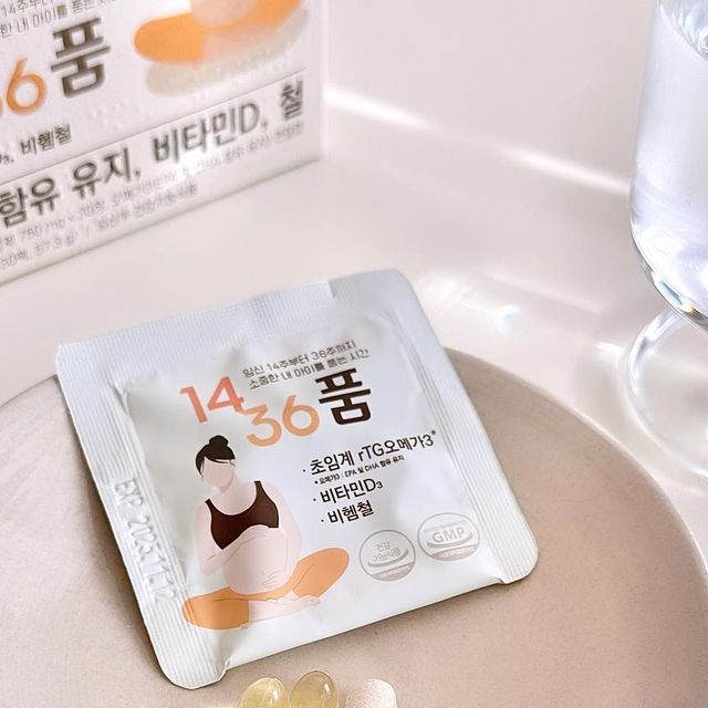 해피유니 on Instagram: "#광고 | @mypill_inc 🏷️1436 품 임산부 영양제 임신 14주부터 36주까지 소중한 내 아이를 품는 시간이란 뜻으로 산모와 태아를 위한 필수 영양성분을 한 팩에 담은 1436 품