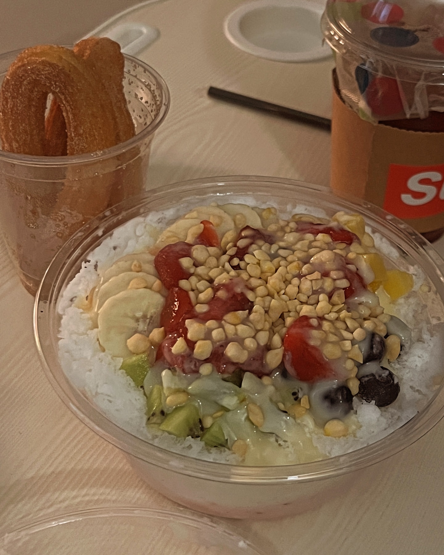 추운에 시켜먹는 #빙수