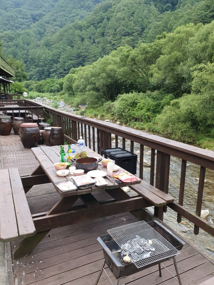 충청도계곡펜션 제천 덕동계곡 푸른강변펜션 가성비 최고