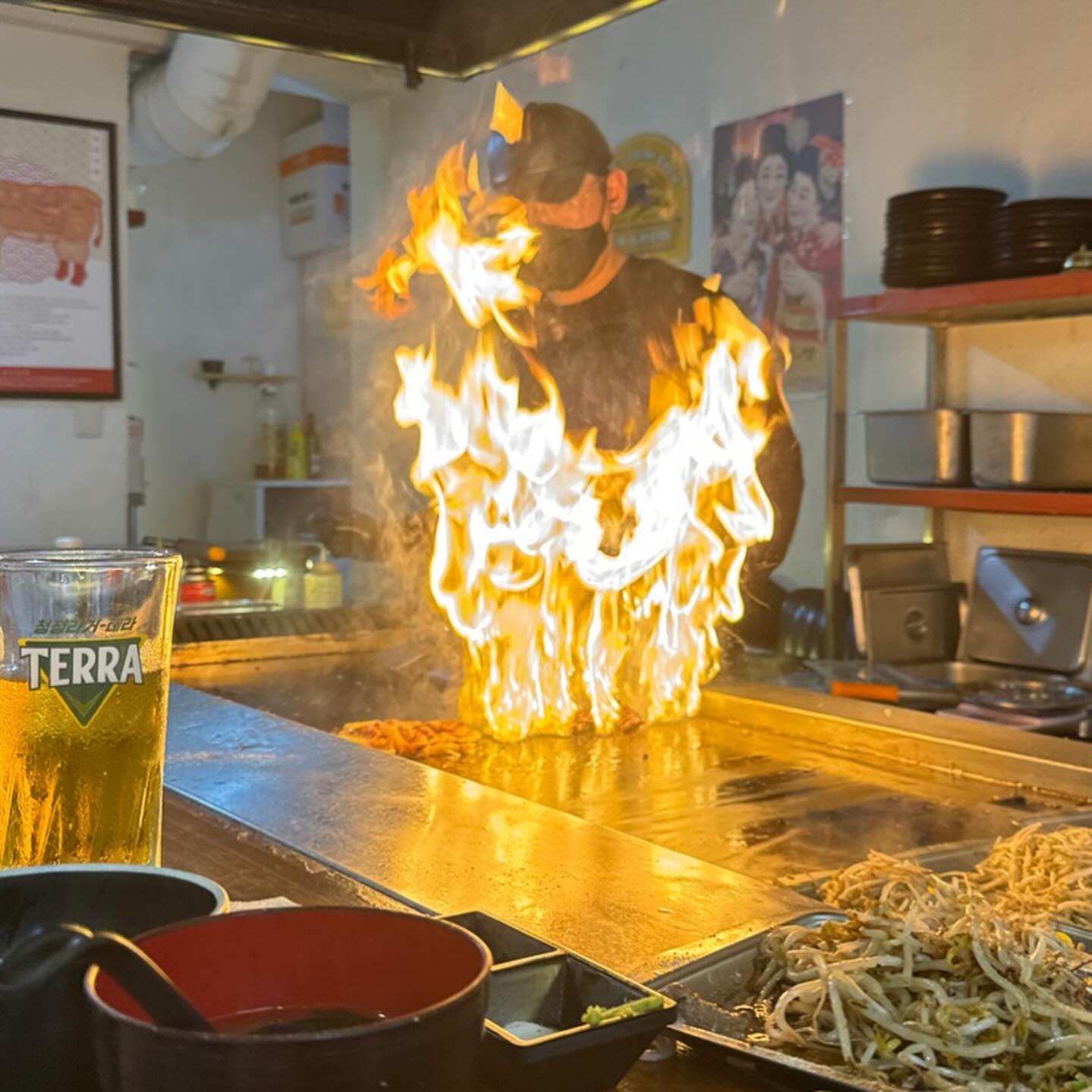 ⠀
진짜 먹고싶었어..🥩🔥

#다케오호르몬데판야끼
#갈비살 #마루초 #대창