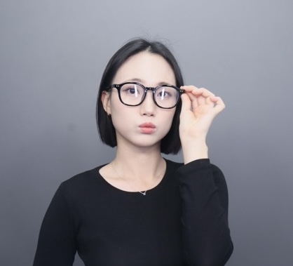 [SeeChic] 골드 메탈 검정 투명 패션 뿔테 블루라이트 차단 안경