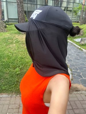 [어보어] 자외선차단 얼굴 햇빛가리개(모자걸이형)