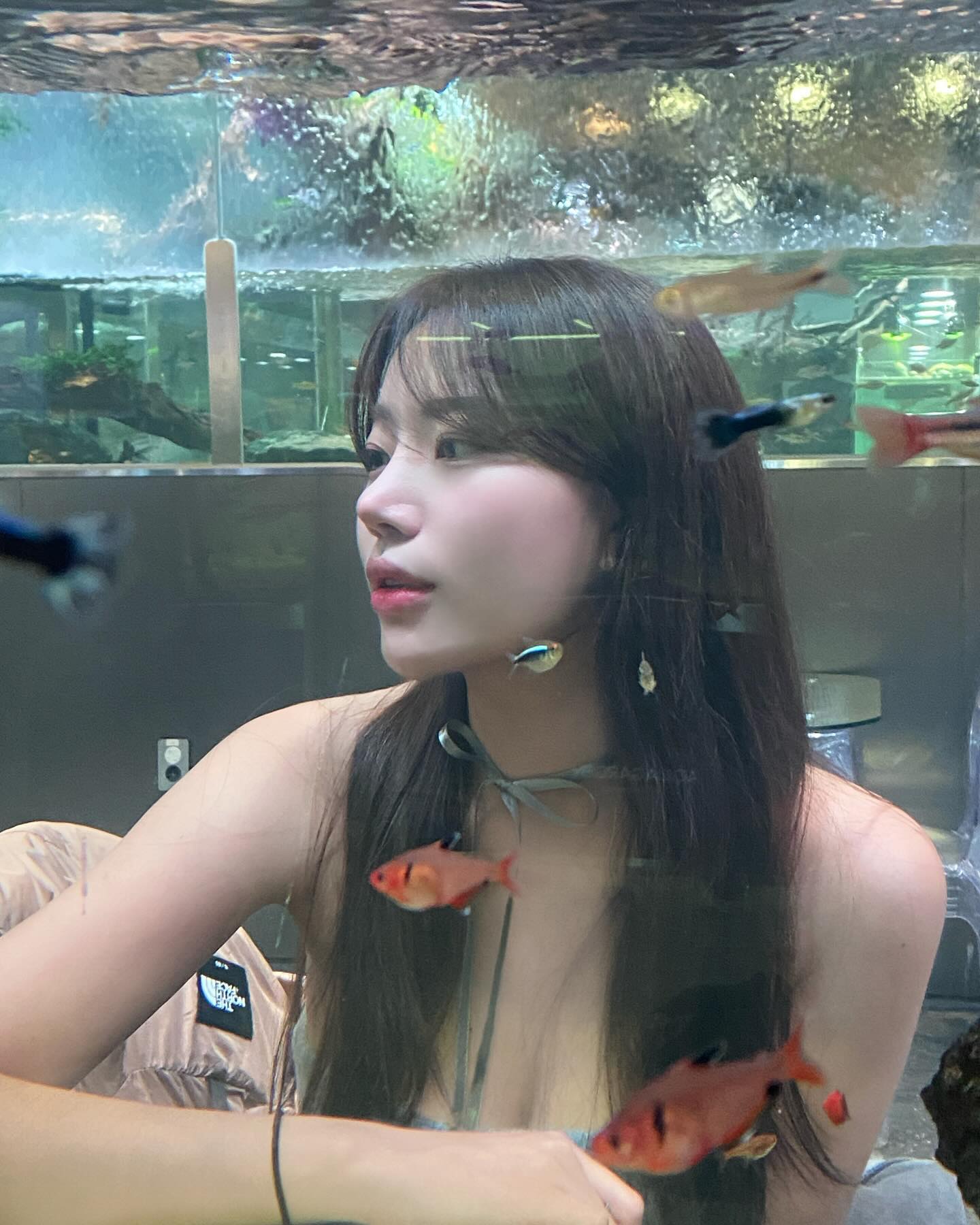 아쿠아 가든,, 뒷북이지만 이렇게 찍는 거 맞나요🐠🩵