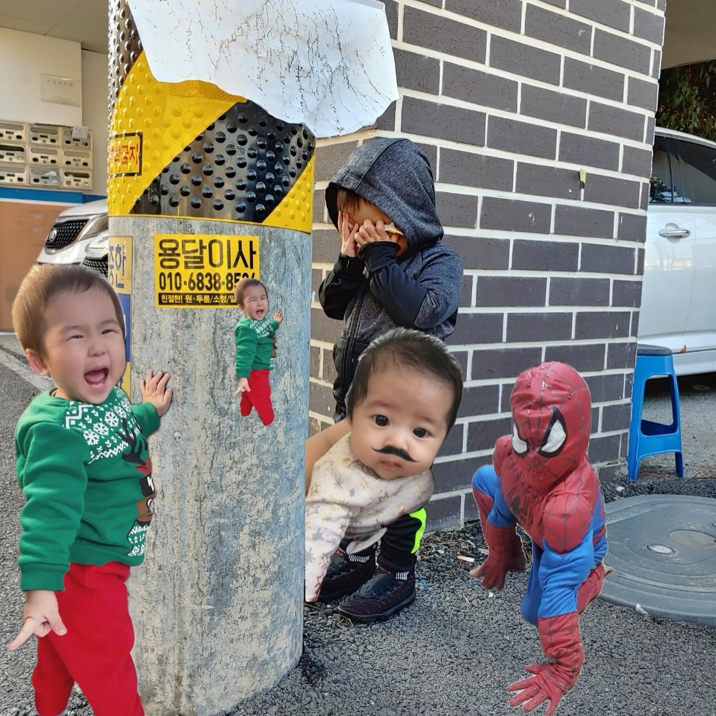 둘째가 사진편집 기능에 푹 빠졌는데...... 엄마는 하필 왜 저렇게 해놨을까;;; 아직 손가락욕 모르는데 🤣너무 찰떡같아서 아는 줄...ㅋㅋ