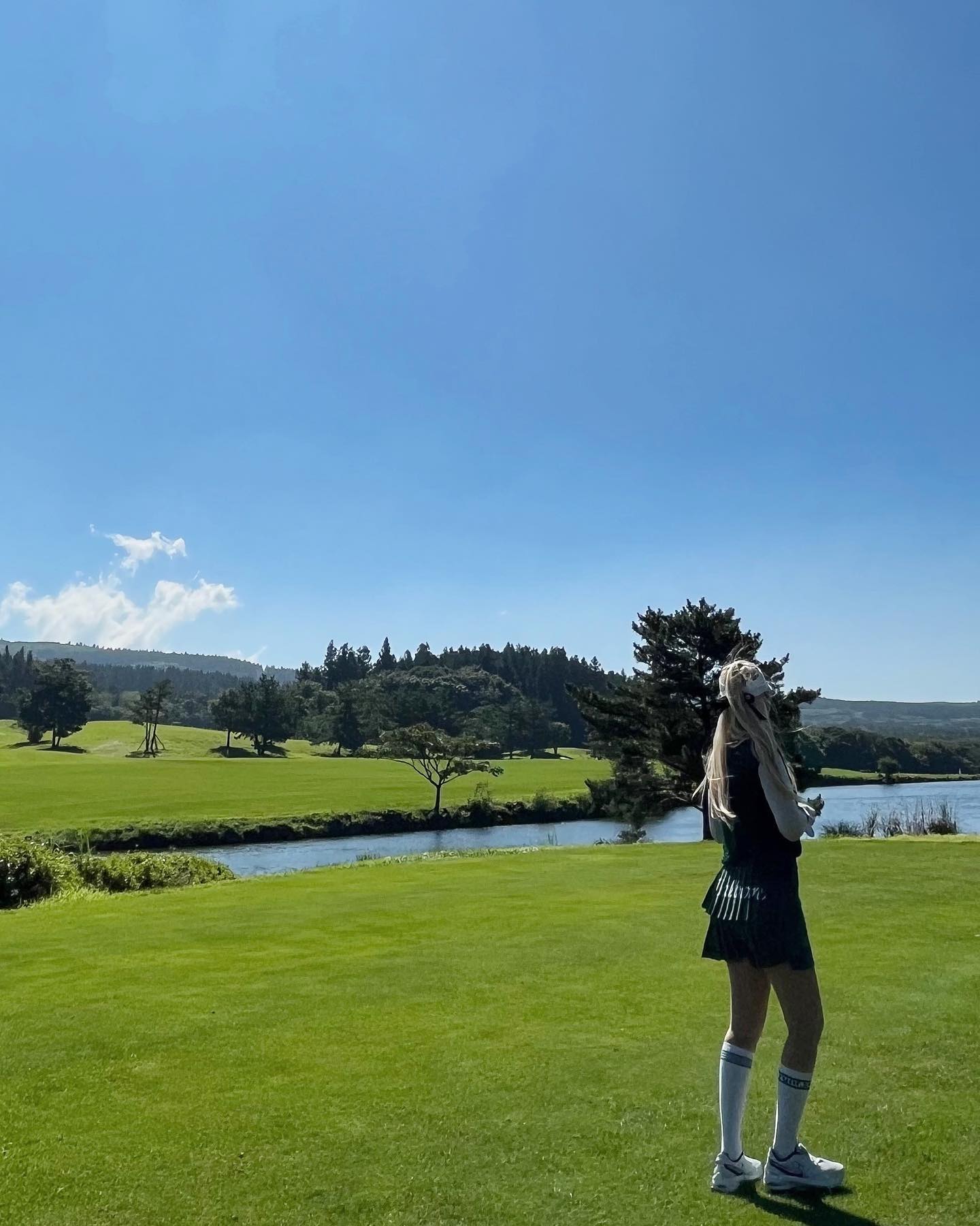 골린이 제주도에서 머리올리기 성공(?) ✌🏻⛳️