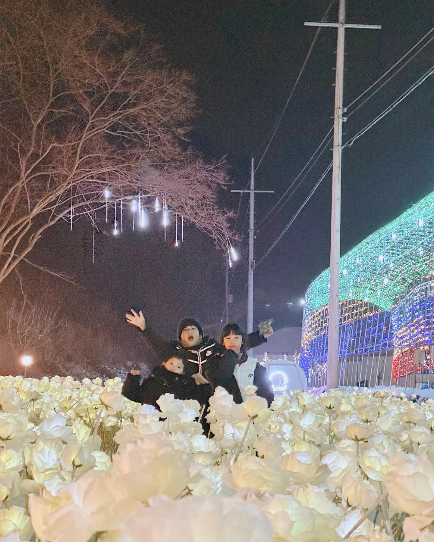 #1월1일 #그냥보내긴아쉬워 

야간개장 시간 맞춰서 5시부터 9시까지 꽉채워서
미친듯이 놀고온 개똥이들

체력짱짱개똥이들 24년에도 행복합시다:)
#고니골빛축제 #고니골눈썰매장