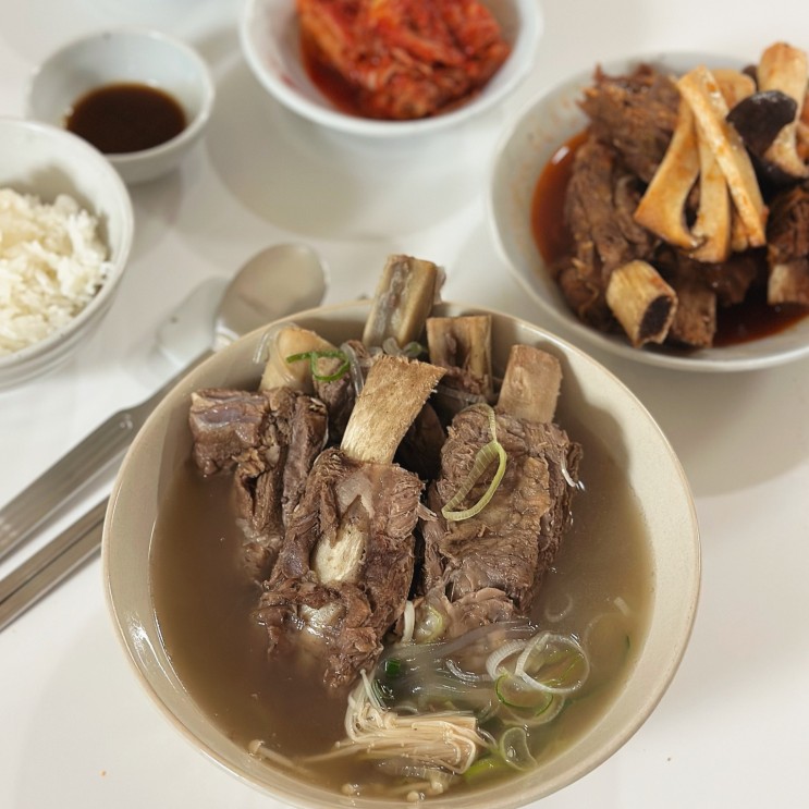 트리플스트리트 맛집 한끼갈비탕 / 송도 갈비탕 갈비찜 포장 배달도 추천