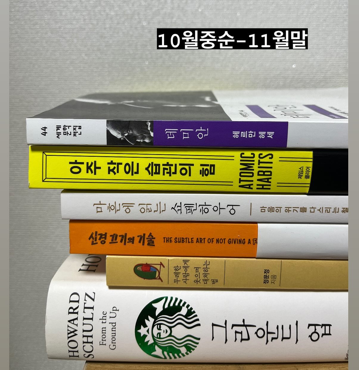많이 읽는거보다도 양이 작아도 자주 ,
꾸준히 하는 습관.
더 나아가서 반복독서도 해보자

#독서 #독서스타그램 #독서기록 #책 #책스타그램