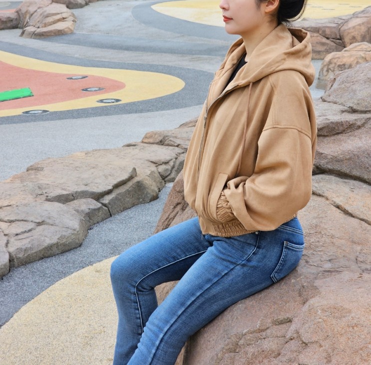 비바브라운 스웨이드자켓 데일리 간절기아우터로 딱이야