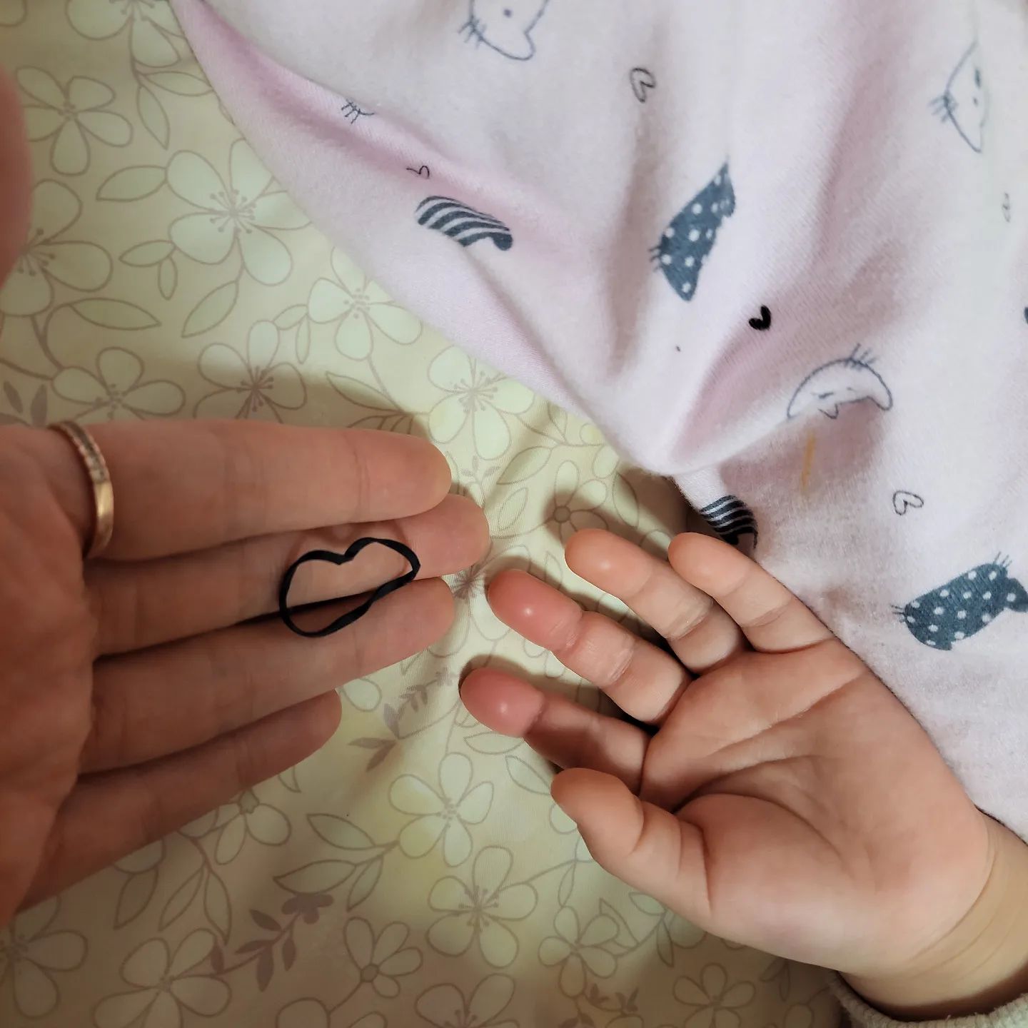 세아이 육퇴후 폰하려고 불켰는데
세상에나..아이 두번째,세번째 손가락이 고무줄에 아주그냥 똘똘감겨 시퍼런색이 되어있지모예요..
하..아까 첫째랑 고무줄놀이하더니만 묶인 그대로 잠들었나봐요ㅜ
놀래서 풀었더니 손가락색은 금방 돌아왔는데 자국은 아직 있네요;;;

꺼진불도 다시 보자..
잠든 아기도 다시 보자..

#아기손가락 #아기손 #잠든아기 #잠든아기천사 #육아소통 #현실육아 #16개월아기 #16개월 #16개월딸 #16개월아가