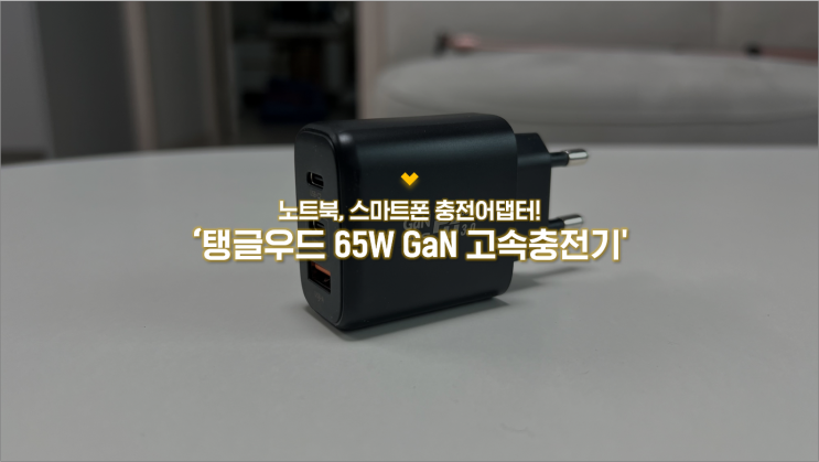 멀티고속충전어댑터 추천 :: 탱글우드 65W GaN 멀티포트 고속충전기