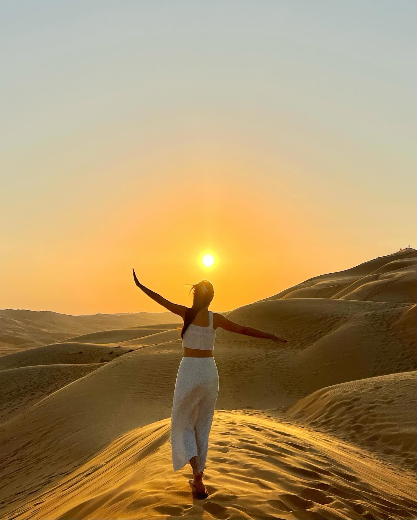 사막의 일몰&일출☀️✨🤍🤎🤩