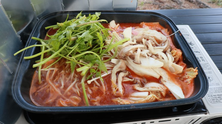 등촌칼국수식 큰손샤브샤브 캠핑용 밀키트 간편하고 맛도 최고!