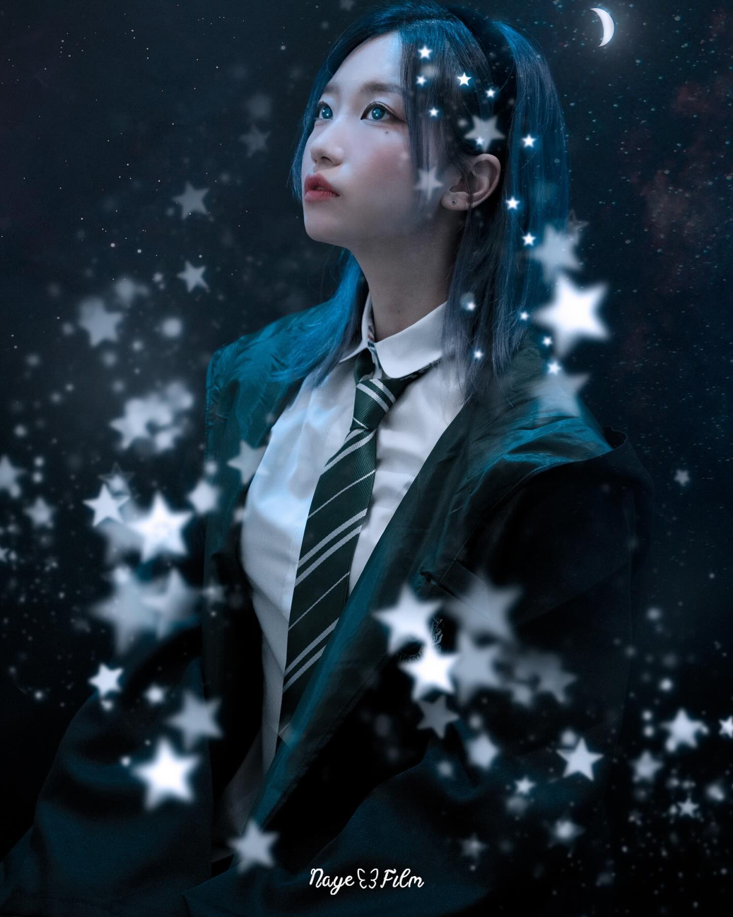 *:･ﾟ✧𝚜𝚝𝚊𝚛𝚛𝚢 𝚗𝚒𝚐𝚑𝚝*:･ﾟ✧
.
.
📸: naye_film 
다들 오늘 하루 어떠셨나요?
모두들 안온하게 좋은 꿈 꾸시길 ε(*⌒▽⌒)੭*ﾟ¨ﾟﾟ･*:..☆
.
.
#슬리데린 #해리포터 #프로필사진 #프로필촬영 #탈색모델 #portrait #맞팔은댓