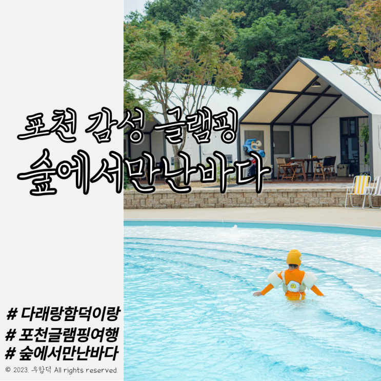포천 숲에서만난바다 수영장이 있는 글램핑&풀카라반 감성숙소로 추천해요!