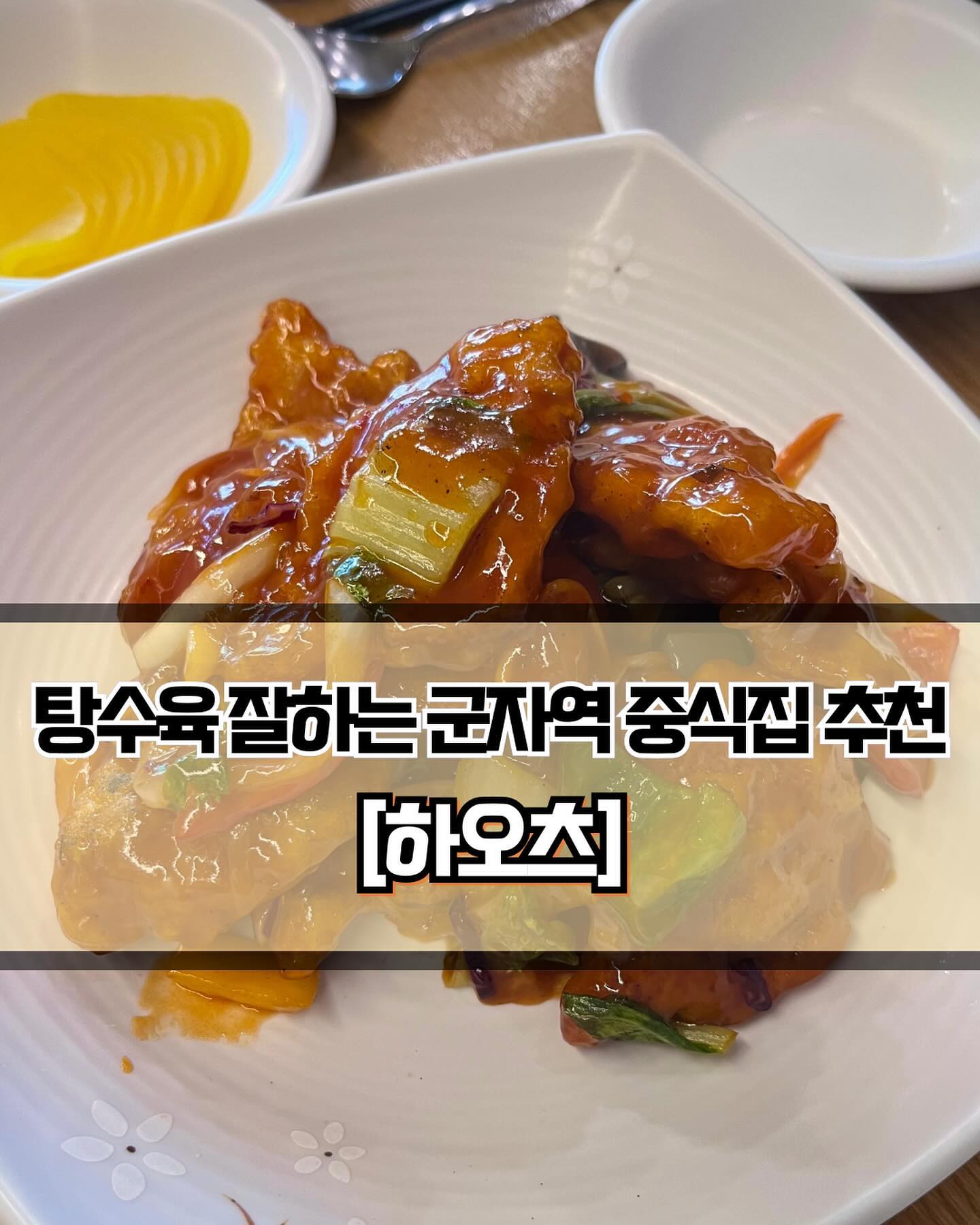 🥄 #하오츠 
 
 

🍽️[달달한 탕수육+크림새우 잘하는 중식집 추천😆 ]

🍽️ #3인세트 #짜장면 #짬뽕 #크림새우 #양념탕수육 #크림짬뽕 
 
 
✨군자역 근처 중식 맛집 하오츠에 방문했습니다. 역 근처여서 접근성이 아주 좋고, 테이블도 넓찍해 편하게 식사할 수 있습니다👍🏻 다른 중식집들과 비교했을 때 가격은 좀 나가는 편이지만, 그만큼 음식의 퀄리티가 좋은 중식집입니다. 특히 비빔짬뽕, 크림짬뽕같이 흔한 중식집에서는 보기 힘든 메뉴들도 있으니 드셔보시는 것을 추천드립니다. 
 
 
✨저는 3인 세트에 면요리를 짜장, 짬뽕, 크림짬뽕으로 선택했습니다! 짜장면과 짬뽕은 특별하다기 보다는 기본에 충실한 깔끔한 맛입니다. 사실 비빔짬뽕이 유명한 것 같았는데, 국물이 먹고싶어서 기본 짬뽕으로 주문을 했습니다. 다음번엔 평이 좋은 비빔짬뽕을 도전보는거로..! 크림새우는 큼직하고 달달하니 만족스러웠습니다. 짬뽕과 궁합이 좋아서 함께 주문해서 드시는 것을 추천드립니다👍🏻 
 
 
✨탕수육은 다른 중식집과 조금 다른 맛이었는데 양념탕수육이라는 이름처럼 소스의 맛이 강하게 나는 편이었습니다. 맥주와 함께 먹으면 잘 어울릴만한 맛이라서 간단하게 한잔 하러 들리면 좋을 것 같네요! 크림짬뽕은 부드럽고 달달해서 호불호없이 좋아할 맛입니다. 어린이들도 좋아할 맛이라 가족 다함께 방문하시는 것도 추천드립니다. 

 
 
 
———————————————————————————

🏠 하오츠
 
📍  서울 광진구 능동로 275 비전빌딩
🕖  화~일 : 11:00 ~ 22:00
💥  브레이크 타임 : 15:30 ~ 16:30
💥  월요일 휴무

———————————————————————————
 
#군자역맛집 #군자맛집 #능동맛집 #탕수육맛집 #크림새우맛집 #능동중식집 #군자역중국집 #군자중국집 #능동중국집 #군자역중식집 #군자중식집 #건대맛집 #건대입구맛집 #건대중식집 #Y_광진구 #Y_군자