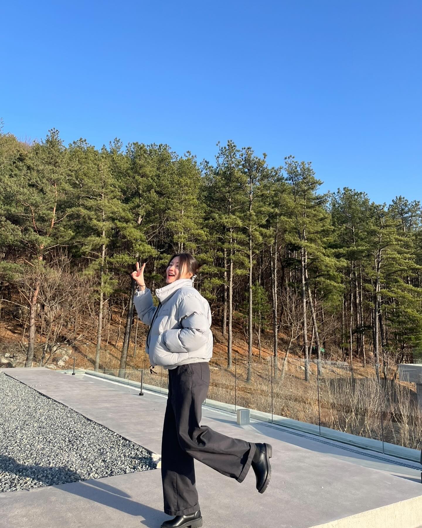 겨울가기전에 패딩자랑샷✌🏻