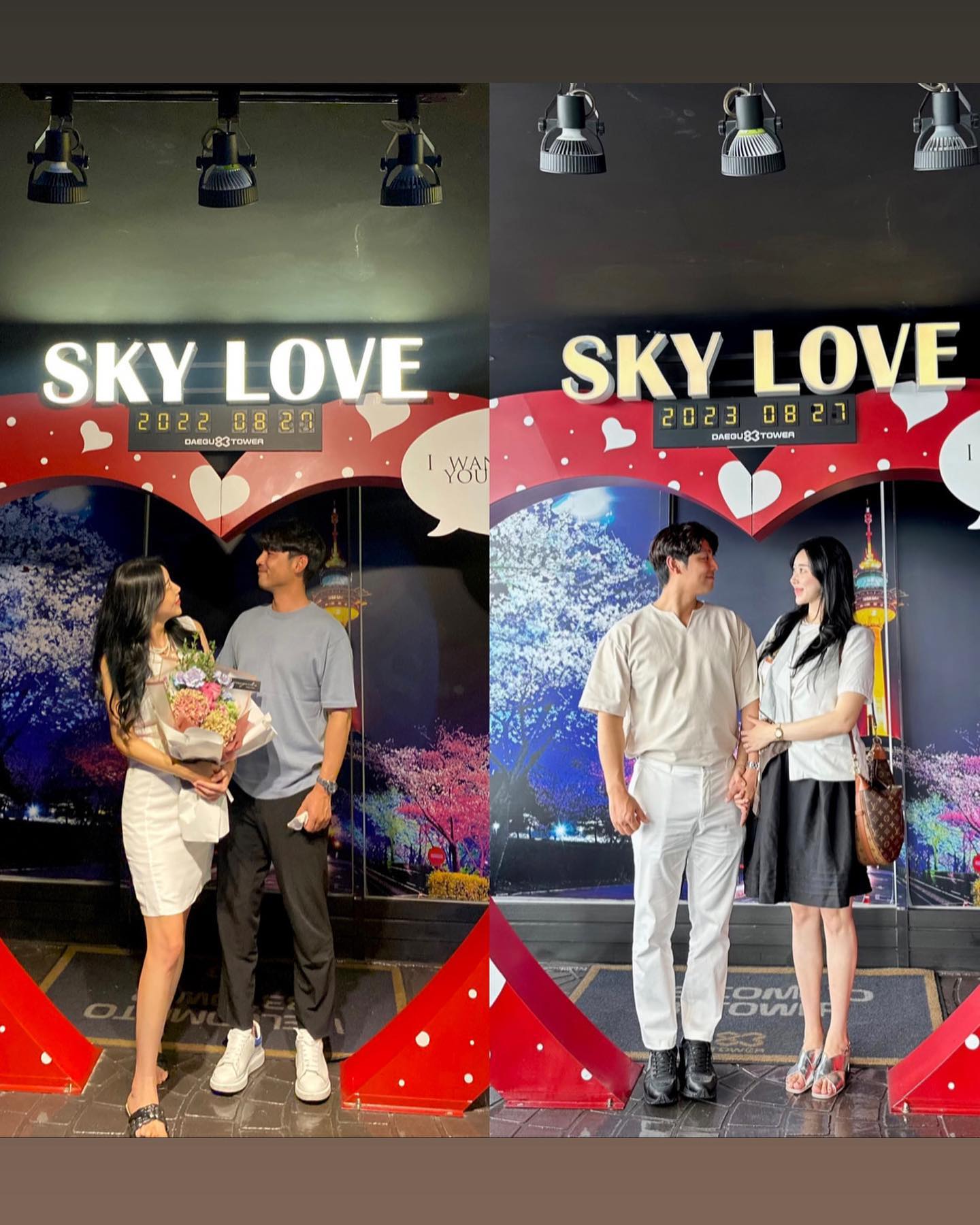 매년 같은 자리에서 💛🩵
내년에는 축복이와 함께 !
-
#20230827 #실리와마이진 #83타워 #뉴욕뉴욕바이켄싱턴 #1주년기념 #사랑해요