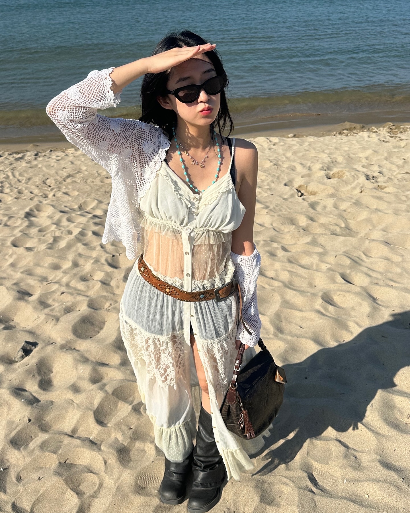 바다색이 너~무 예쁘다 🏖️🕶️ #울산