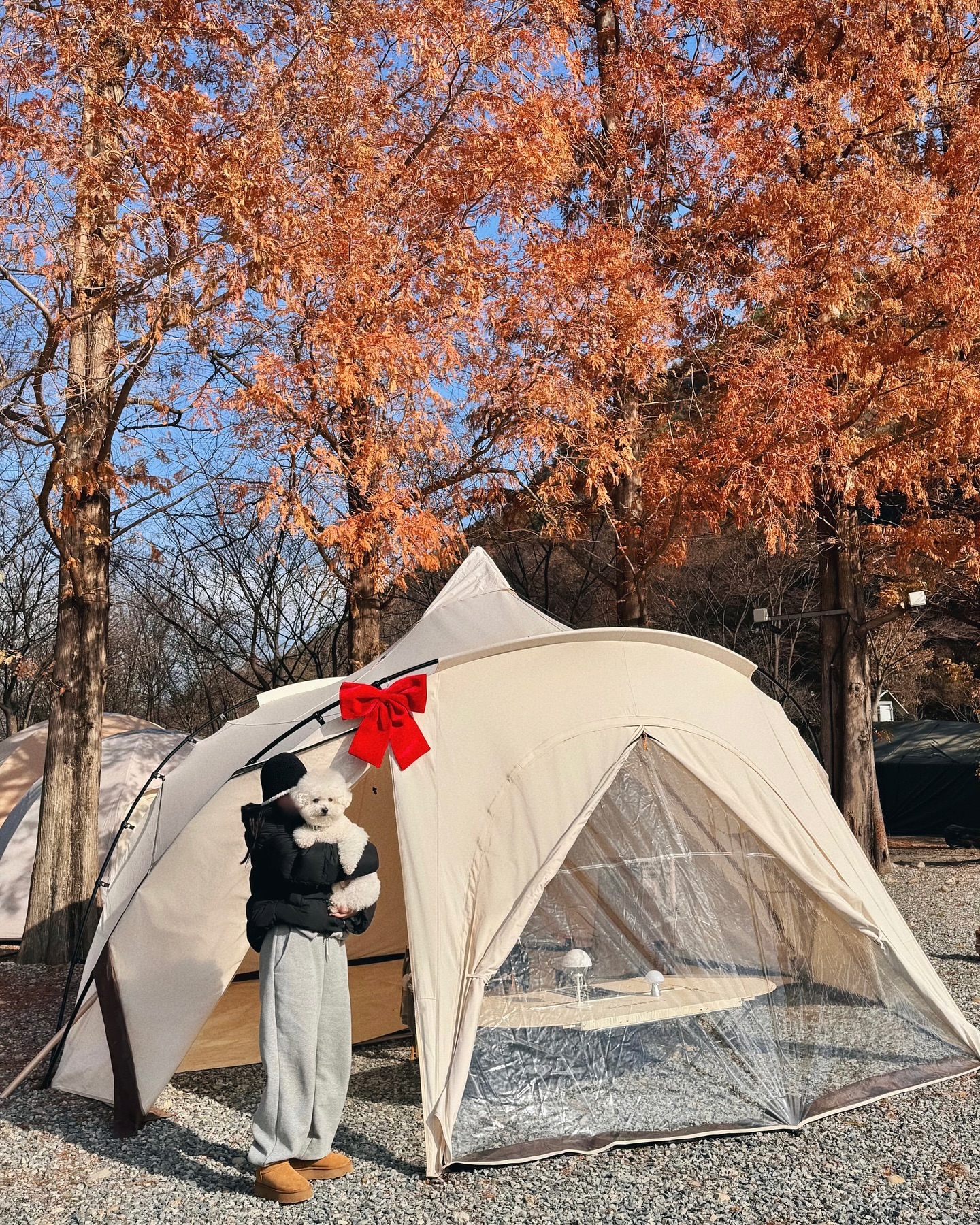 가을 막차타기🍁🧡

항상 캠핑가면 이웃운은 좋다고 생각했었는데
이번에 역대급 빌런 이웃을 만나고 왔어요..!

사이트 넘어와서 왔다갔다하는건 기본이고
강아지 오프리쉬해서 저희 텐트에 쉬야까지🤯🤯🤯

그래도 매너타임은 칼같이 지켜서 다행이다 긍정회로 돌리면서 
하루 보내고 왔어요😇

(저런 분들은 그냥 노지캠 아니.. 홈캠핑 했으면 좋겠어욤,,🙏🏻)