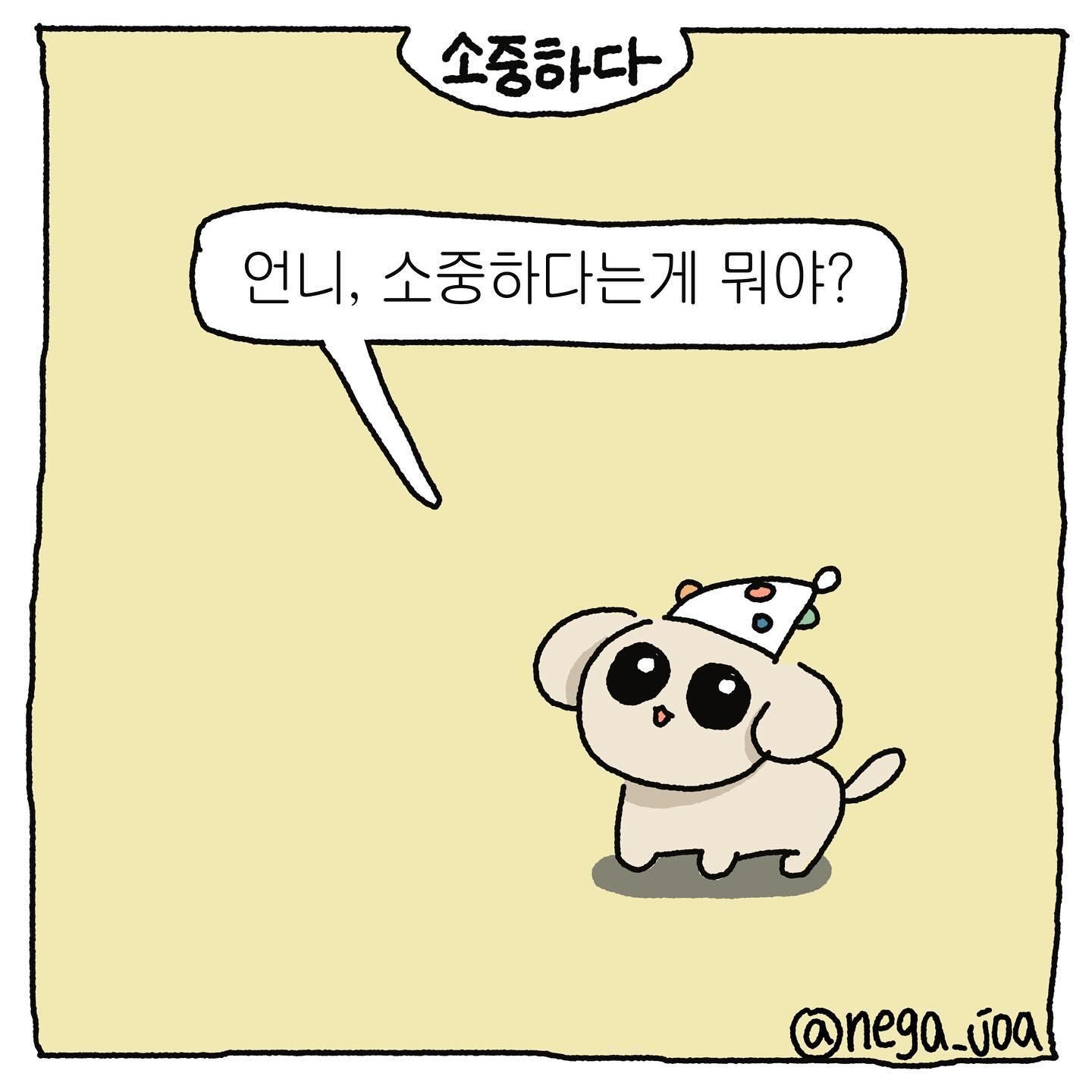 오늘 문득 '소중하다'의 사전적 의미가 궁금해졌어요.
찾아보니 소중하다란 '매우 귀중하다'라는 뜻이래요
귀중하다는 것은 '귀하고 중요하다'인데
매우 귀하고 중요한 것을 따로 표현하기 위해
준비된 말이 있다니 
그것 참으로 귀엽고 고마운 일이라는 생각이 들었어요
오늘 밤은 내게 소중한 존재들을 떠올리며 잠들까 합니다