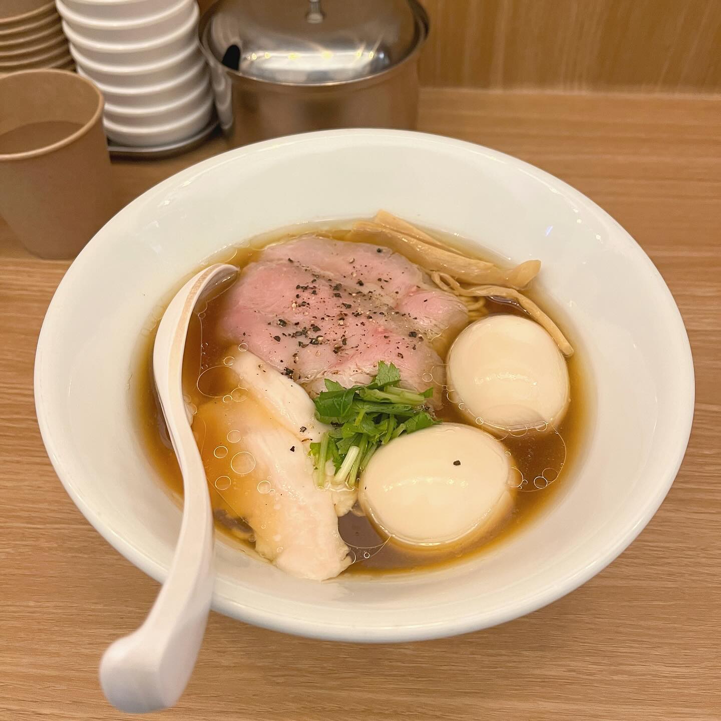🍜 미쉐린 가이드로 선정된 🍜
명동 #멘텐 menten_ramen 

🍜쇼유라멘(계란2)