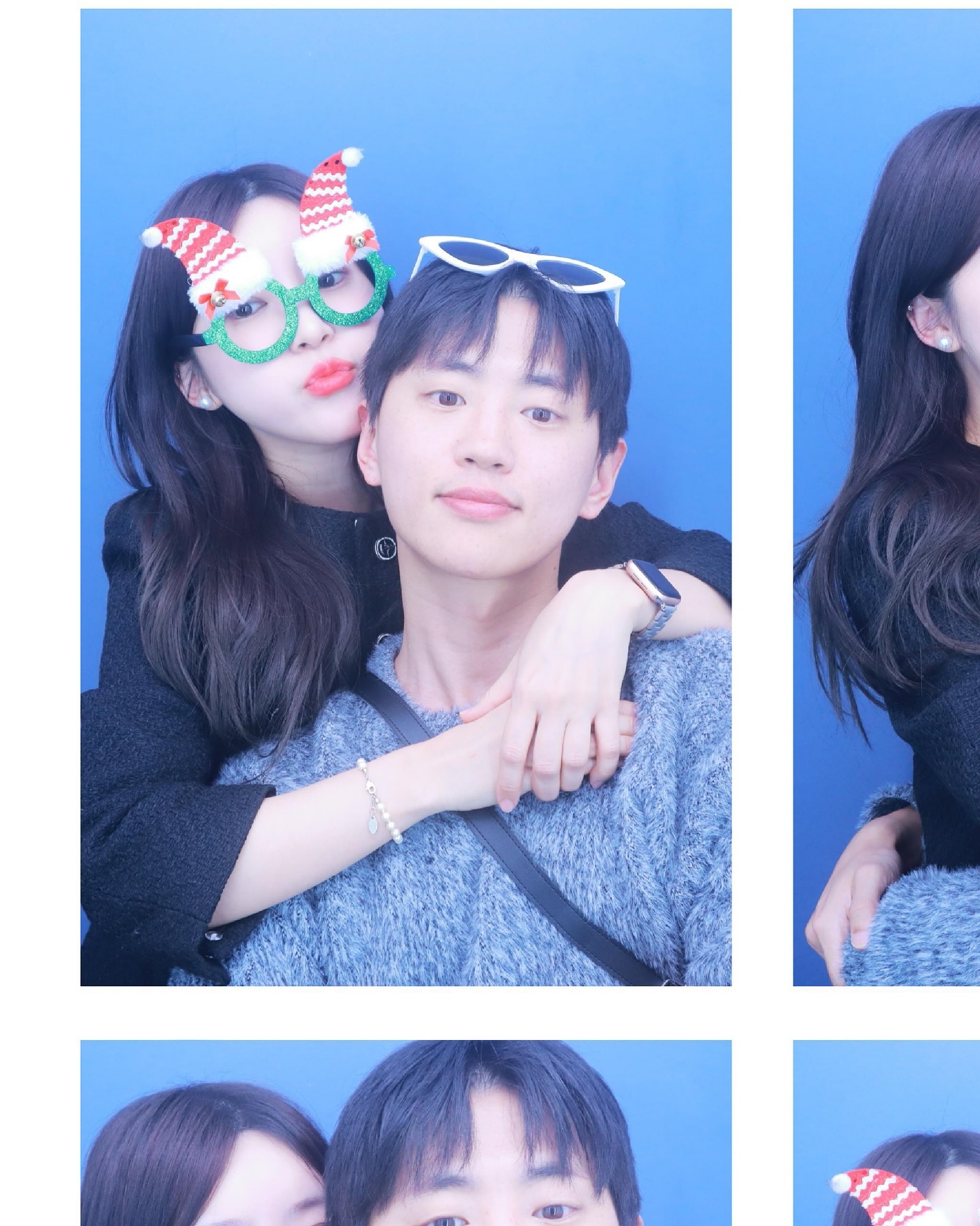 해피크리스마스🎄🩷
바람이슈로 캠핑 무산돼서 옷 갈아입고 다시 만남,,ㅎ
오빠랑 처음으로 같이 연극도 보고
오히려 좋았다 ,, 🐰
서로 같은 가게에서 케이크 준비해온 것도 
너무 웃기고 ㅠㅠ 직접 만든 파스타도 너무 맛있고,
여러모로 따뜻하고 행복한 연말 ❄️🩵