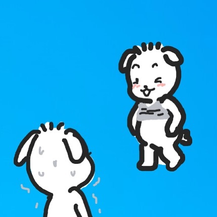 런닝셔츠를 왜 그렇게 입어?? 
덕규 : 비키니 입은거에요! 여름이니깐. 

아니, 가슴 위 까지 올린 비키니가 어딨냐고…

#인스타툰