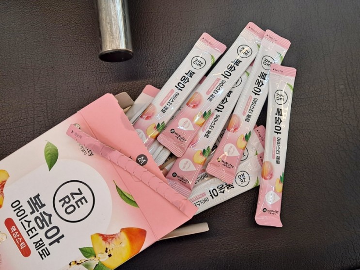 카페음료대용, 맥널티 복숭아 아이스티 제로 간편한 액상스틱!