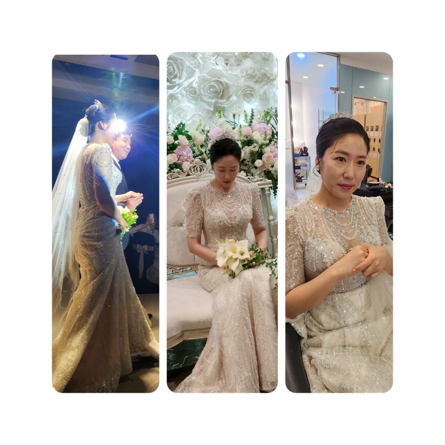칭구 결혼식
아마도 친구 결혼식은 마직막이지 싶다 ㅋㅋㅋㅋㅋ
그래도 이게 얼마만인건지...
칭구야~ 난 니 결혼식도 못보지 싶었는데 ㅋㅋㅋㅋ
갑자기 뭔일이다니~ 암튼 이뻤어
그리고 나이든것좀 가려볼라고 언니가 어플좀 남발했다
그래도 안가려지네;;;;나이는 역시 어쩔수 없긴 하나봐 ㅎㅔㅎㅔ^^ 잘살아라
그리고 오랜만에 만난 친구들 우린 뭔일이 있어야 보는구나...
아니지 ㅋㅋㅋ 나만이렇구나ㅋㅋㅋ 먄~~~
#칭구결혼식#결혼식#드레스이쁘다#40대신부ㅋㅋㅋㅋ
#니가젤이뻐#잘살아