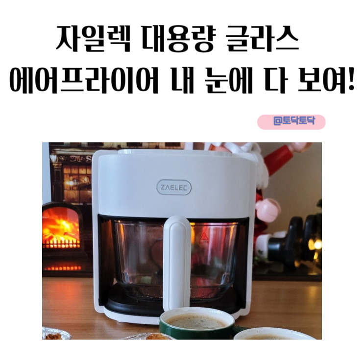 자일렉 대용량 글라스 에어프라이어 내 눈에 다 보여!