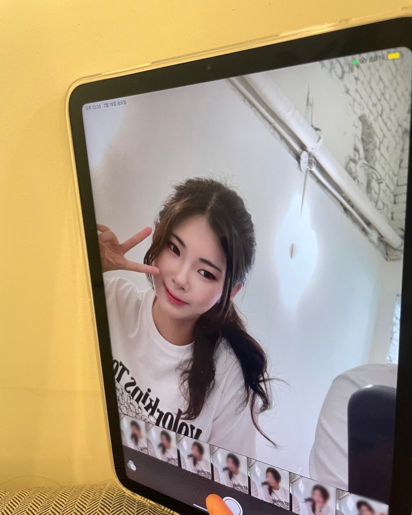 머리 묶는것도 괜찮나