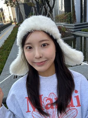[심플루] 심플루 니트 스트랩 군밤모자