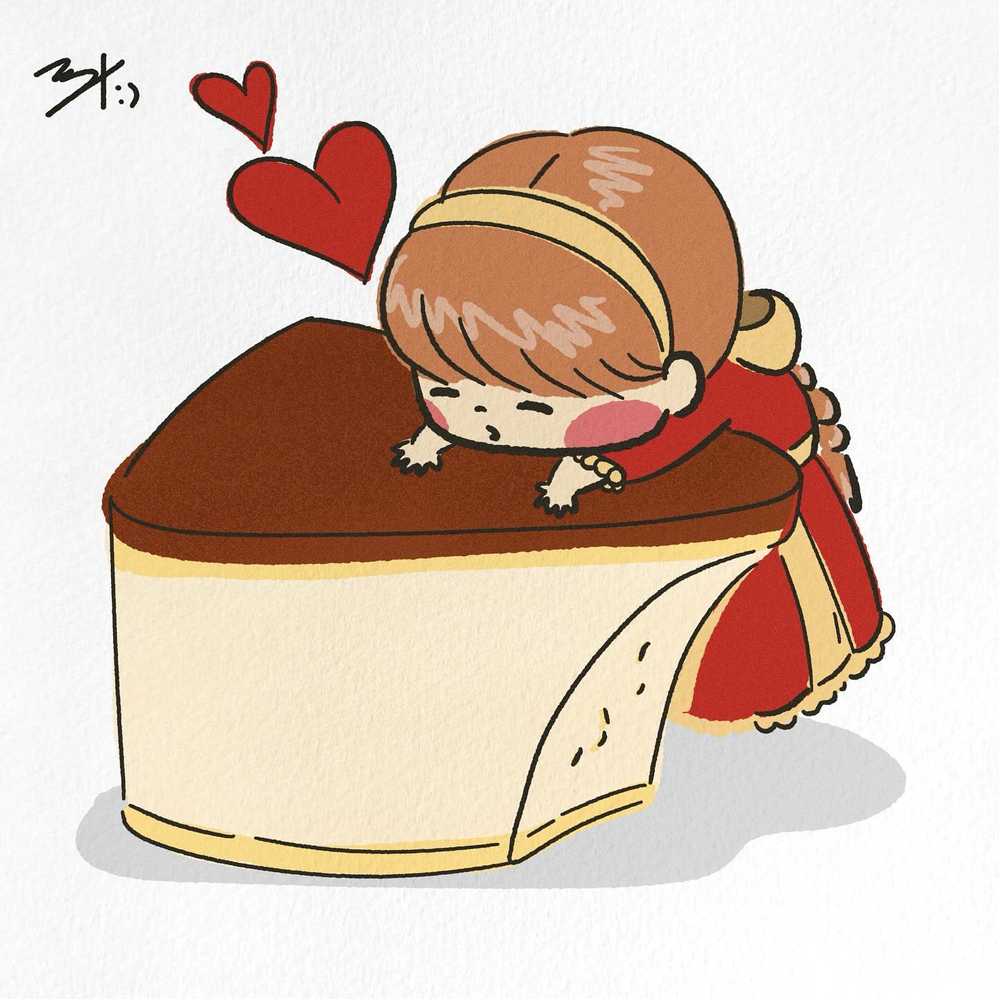 .
치즈케이크🍰
우울함을 달콤하고
부드럽게 사라지게 만든다.

#치즈케이크 #달콤함 #이달의소녀 #그림스타그램 #취미스타그램