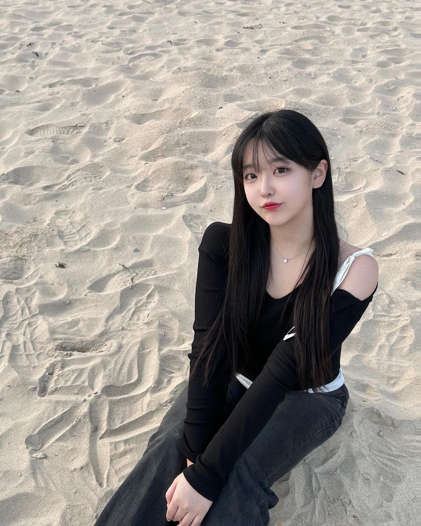 모래 하트 사진 찍기 그거 어떻게 하는건데 ••